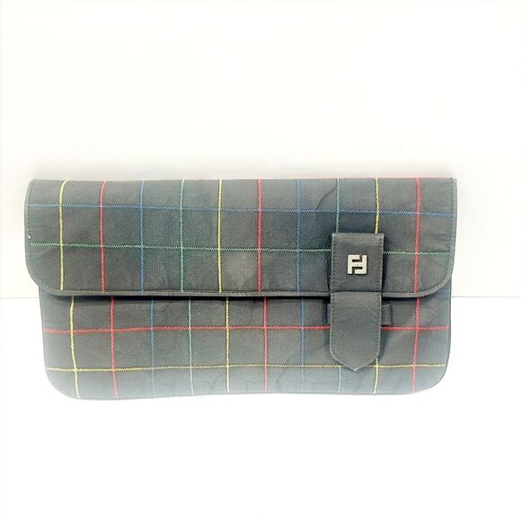 Fendi Canvas Clutch Bag - Picture 1 of 6